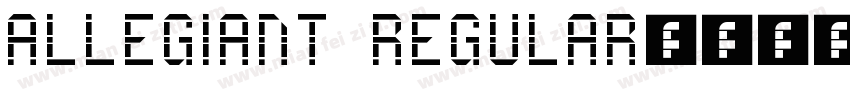 ALLEGIANT REGULAR字体转换